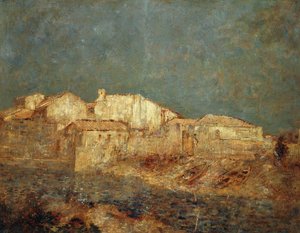 Venetiaans landschap of visserswijk in Venetië