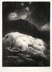 Toen het Leven Ontwaakte in de Diepten van Obscure Materie door Odilon Redon