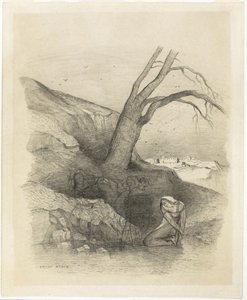 Knielende vrouw