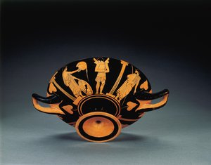 Attische roodfigurige kylix, ca. 470 v.Chr. door Oedipus Painter