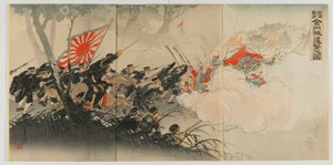 Slag bij Jinzhou, Meiji-periode, 1894 door Ogata Gekko