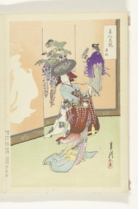 Dansende vrouw door Ogata Gekko