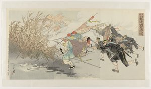 De Chinees-Japanse Oorlog: de grote overwinning bij Jiuliancheng door Ogata Gekko