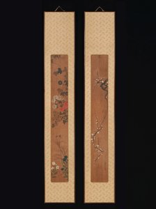 Blumen des Frühlings und Herbstes door Ogata Korin