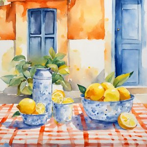 Mediterrane citroentafel door Ohkimiko