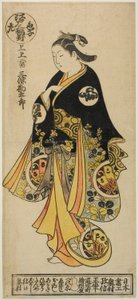 Sanjo Kantaro, uit "Een drieluik van jonge Kabuki-acteurs: Edo, rechts (Iroko sanpukutsui: Edo, migi)"
