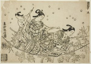 De oversteek van de Tanabata-boot door Okumura Masanobu