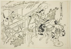 Usuyuki: De Kogo scène (Usuyuki Kogo no dan), uit de serie "Beroemde scènes uit Japanse poppenspel (Yamato irotake)"