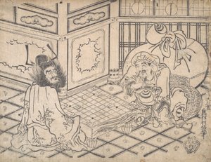 Daikoku en Shoki Schaken