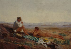 Na het baden door Olaf Isaachsen