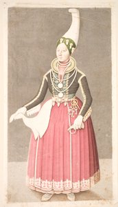 Vrouw in IJslandse Boerenkleding