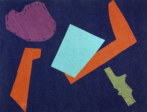 Universele Oorlog: Collagewerk door Olga Rosanova, januari 1916 door Olga Wladimirowna  Rosanowa