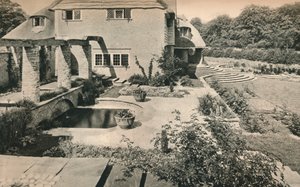 Tuin van Wood House Copse, Holmbury St. Mary. Kijkend naar het oosten door Oliver Falvey Hill