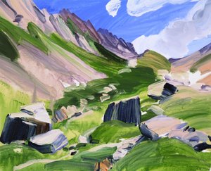 Leukerbad 15, 2012 (acryl op doek)