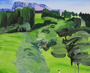 Leukerbad 1, 2012 (acryl op doek)