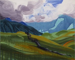 Leukerbad 26, 2014 (acryl op doek)