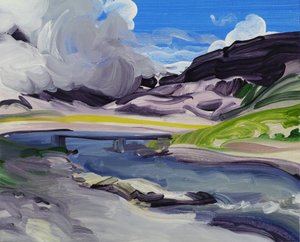 Leukerbad 30, 2014 (acryl op doek)
