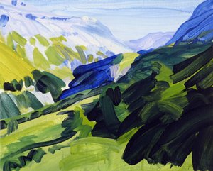 Leukerbad 34, 2017 (acryl op doek)