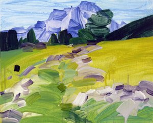 Leukerbad 36, 2017 (acryl op doek)