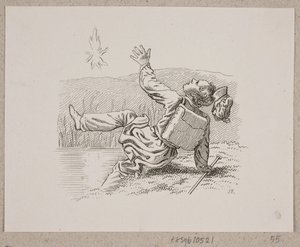 De lantaarnman en de wandelaar