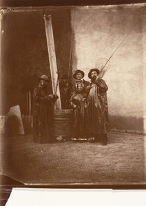 [De Kunstenaar, Zijn Moeder, en Vrienden in Visserskleding], ca. 1860