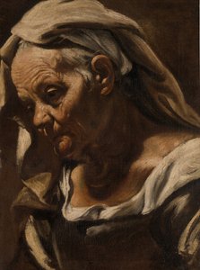 Hoofd van een oude vrouw, na 1610 door Orazio Borgianni