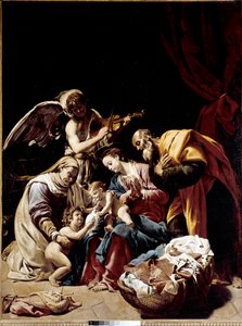 Heilige familie door Orazio Borgianni