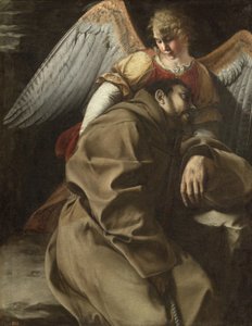 Sint Franciscus ondersteund door een engel, ca. 1607
