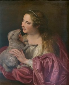 Sint Agnes door Orazio Gentileschi