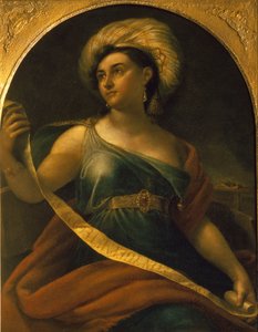 Portret van de actrice Ekaterina Semyonova 1786-1849 als Delphische Sibylle, 1828