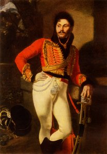 Portret van Jevgraf Vladimirovitsj Davydov, 1822, 1965 door Orest Adamovich Kiprensky