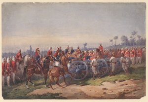 Blazen van een kanon, 1858