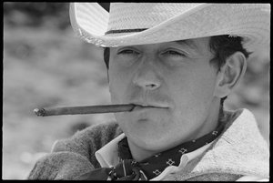Louis Malle op de set van 