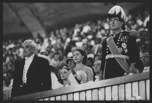 Prinses Margaret en Premier Bustamante vieren de onafhankelijkheid van Jamaica