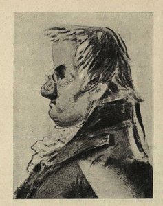Portretkarikatuur van de architect Giacomo Quarenghi