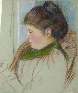 Hoofd van Esther L. Pissarro, ca. 1920-1940 door Orovida Camille Pissarro