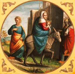 Terugkeer uit de vlucht naar Egypte door Ortolano (c.1488 c.1525)
