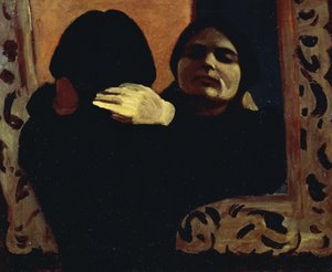 Isa bij de spiegel (De vrouw van de kunstenaar)