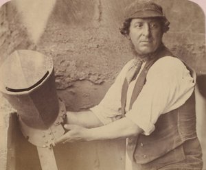 Man met Helm, 1858 door Oscar Gustav Rejlander