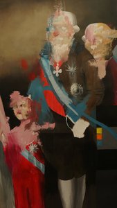 Imperial Reverie, 2020-2025 (acryl en olieverf op doek)