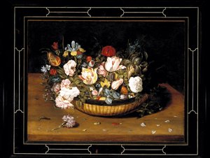 Mand met bloemen