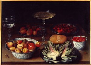 Stilleven met artisjokken