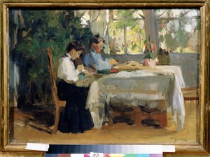 In de veranda door Osip Emmanuilovich Braz