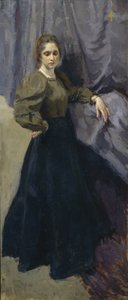 Portret van de schilder Yelizaveta Martynova door Osip Emmanuilovich Braz
