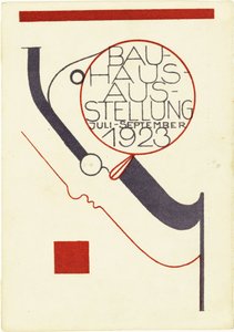 Bauhaus tentoonstelling. Ansichtkaart, 1923