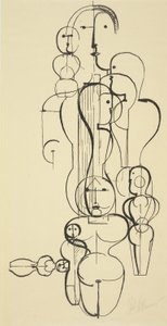 Figuratief Plan K 1 door Oskar Schlemmer