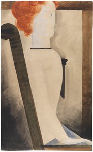 Zittende Vrouw, 1929 door Oskar Schlemmer
