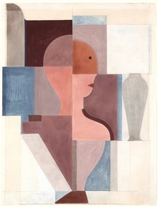 Gespleten halve figuur naar rechts, 1923
