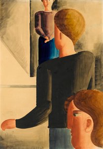 Drie Figuren in de Kamer Eenvoudig Gebaar, 1928