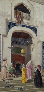 De deur van de Grote Moskee van Bursa